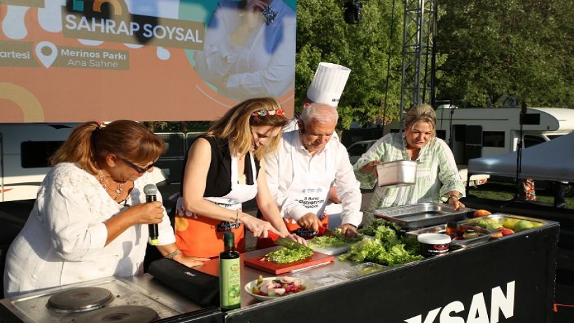 Bozbey, mutfakta hünerlerini sergiledi