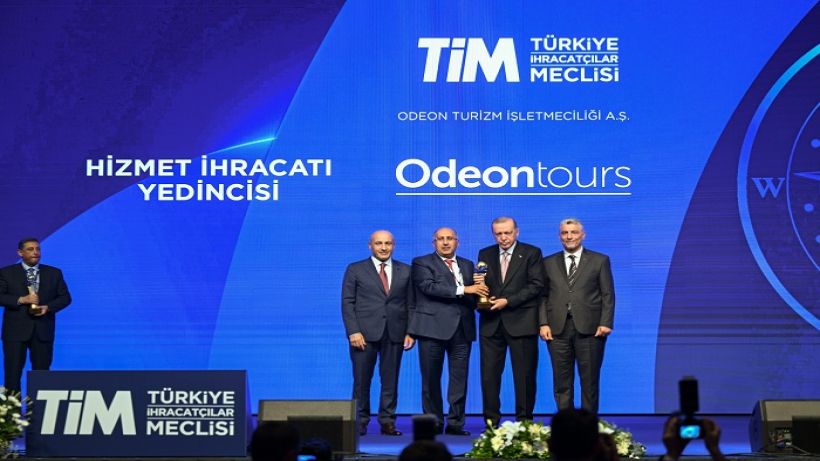 TİMden ODEON Tours’a ihracat şampiyonluğu ödülü